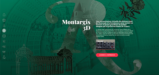 Montargis 3D : une nouvelle visite virtuelle, guidée, des jardins du château de Montargis à la Renaissance !